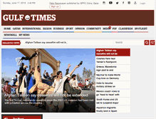 Tablet Screenshot of gulf-times.com